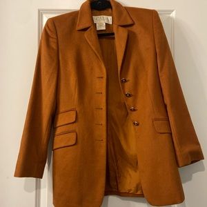 Escada Angora Wool Blazer caramel colored